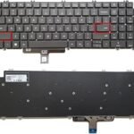 US Laptop Replacement Keyboard for Dell Latitude 5520 5530 5540 5521 5531, Precision 3560 3570 3580 3561 3571 3581 Without Backlit