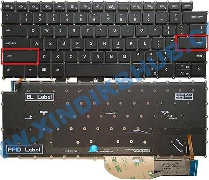 61XwwMr6ZPL._AC_SX425_.jpg US Backlit Laptop Replacement Keyboard for DELL XPS 15 9500 9510 9520 P91F XPS 17 9700 9710 9720 P92F Precision 5550 5560 5750 5760 0MV93T - Image 1