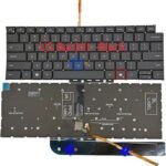 US Layout Replacement with Backlit Keyboard for Dell Inspiron 14 7440 7441 7445 7430 5440 5445,16 Plus 7640 7630 7620,Latitude 5445 7445 P190G Black