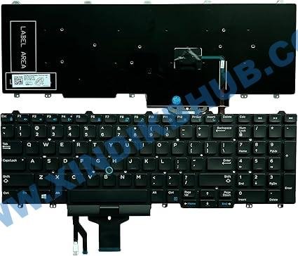 61ca87DS5vL._AC_SX425_.jpg US Laptop Keyboard for Dell Latitude E5570 5550 5580 5590 5591 Precision 3510 3520 7510 7520 7710 7720 with Pointer Non-Backlit - Image 1