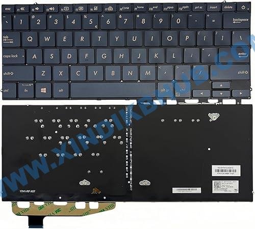 71-L2EIpTvL._AC_SY450_.jpg US Laptop Replacement Keyboard for ASUS ZenBook UX391 UX391U UX3000F UX391FA UX391UA -Dark Blue(with Backlit) - Image 1