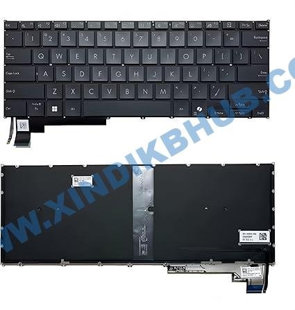7194FBNikfL._AC_SX425_.jpg US Backlit Laptop Replacement Keyboard for ASUS ZenBook Duo UX8406 UX8406C UX8406CA UX8406MA UX8406M UX8406CA-IS99T UX8406CA-PZ068X -with Backlight/Black - Image 1