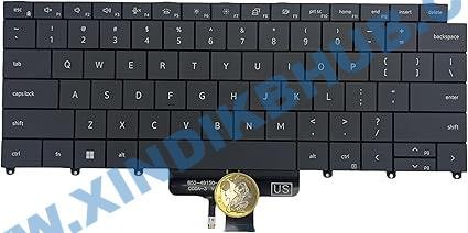71JTEfyOUL._AC_SX425_.jpg XINDIKBHU US Laptop Replacement Keyboard for Dell Latitude 9440 9450 9440 2-in-1 9450 2-in-1- Gray (with Backlit) - Image 1