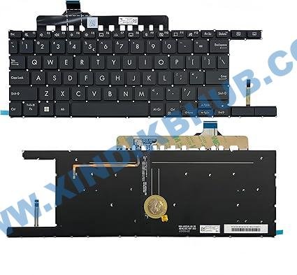 71LHFgsy91L._AC_SX425_.jpg US Backlit Laptop Replacement Keyboard for ASUS Zenbook Pro 14 Duo OLED UX8402 UX8402Z UX8402ZA UX8402ZE UX8402V UX8402VU -with Backlight/Black - Image 1