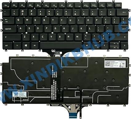 71UhzfJEL4L._AC_SX425_.jpg US Keyboard for Dell Latitude 9510 9520 2-in-1 Black with Backlit Without Frame 03R93D - Image 1