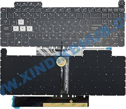 71n3X4H1giL._AC_SX425_.jpg US RGB Backlit for ASUS TUF FX707 FX707ZM FX707ZR FX707ZU FX707ZV FX707ZI FX707VI FX707ZIN FA707RC FA707RE FA707RM FA707RR Laptop Replacement Keyboard - Image 1