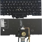 US Laptop Replacement Keyboard for Dell Latitude E5450 7470 7490 5480 5488 7480 7490 Black -with Backlit/Pointer