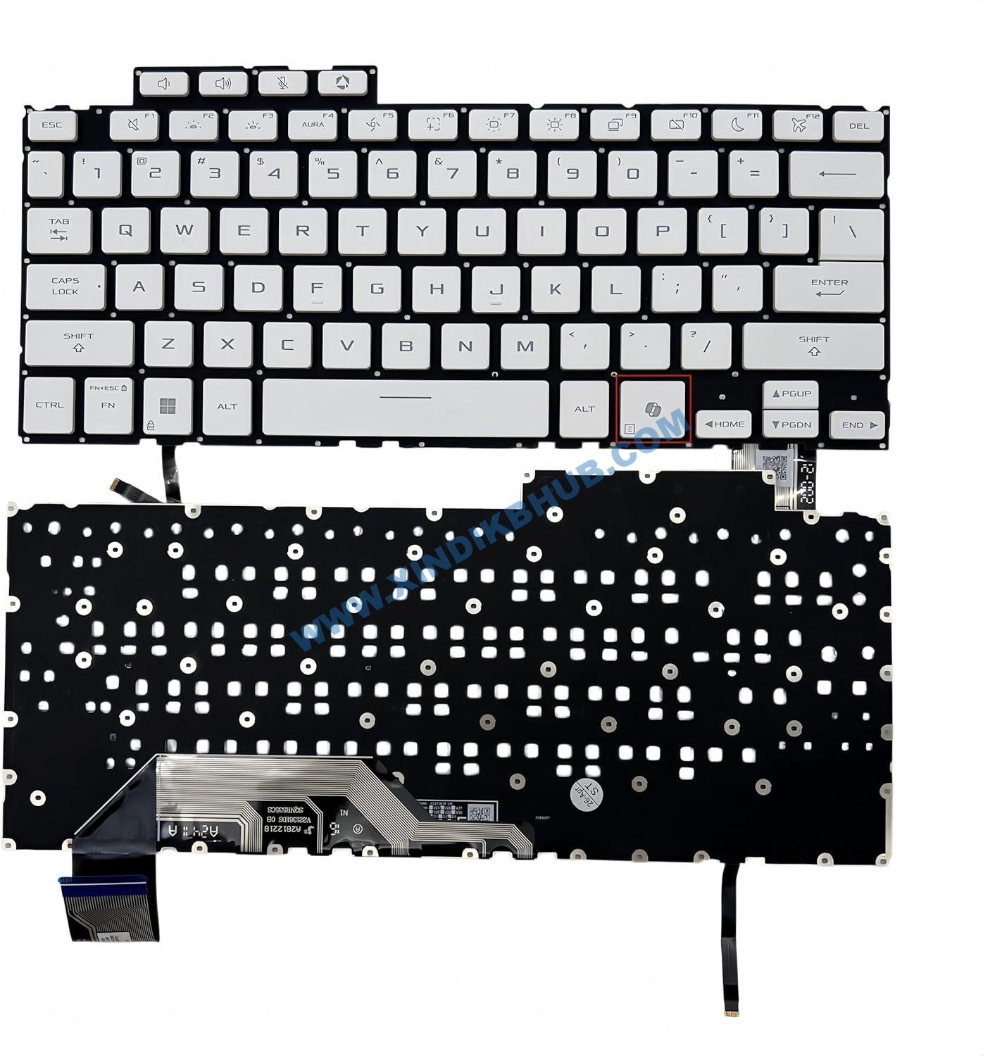 81Rx2T-s9oL._AC_SL1500_.jpg US Layout Backlit Laptop for ASUS TUF Gaming A14 FA401 FA401WU FA401WV Replacement Keyboard -with Backlight/with AI Key (Black) - Image 1
