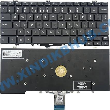 81TczagOzL._AC_SX425_.jpg US Layout Laptop Keyboard for DELL Latitude E7300 E5300 5300 7300 -No Backlight/Black - Image 1