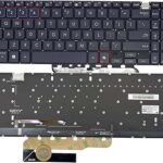 US Backlit Laptop Replacement Keyboard for ASUS ExpertBook B3 (B3604) B3604CMA B3604CVA B3604CVF Blue keycap/AI Key -with Backlight/Black