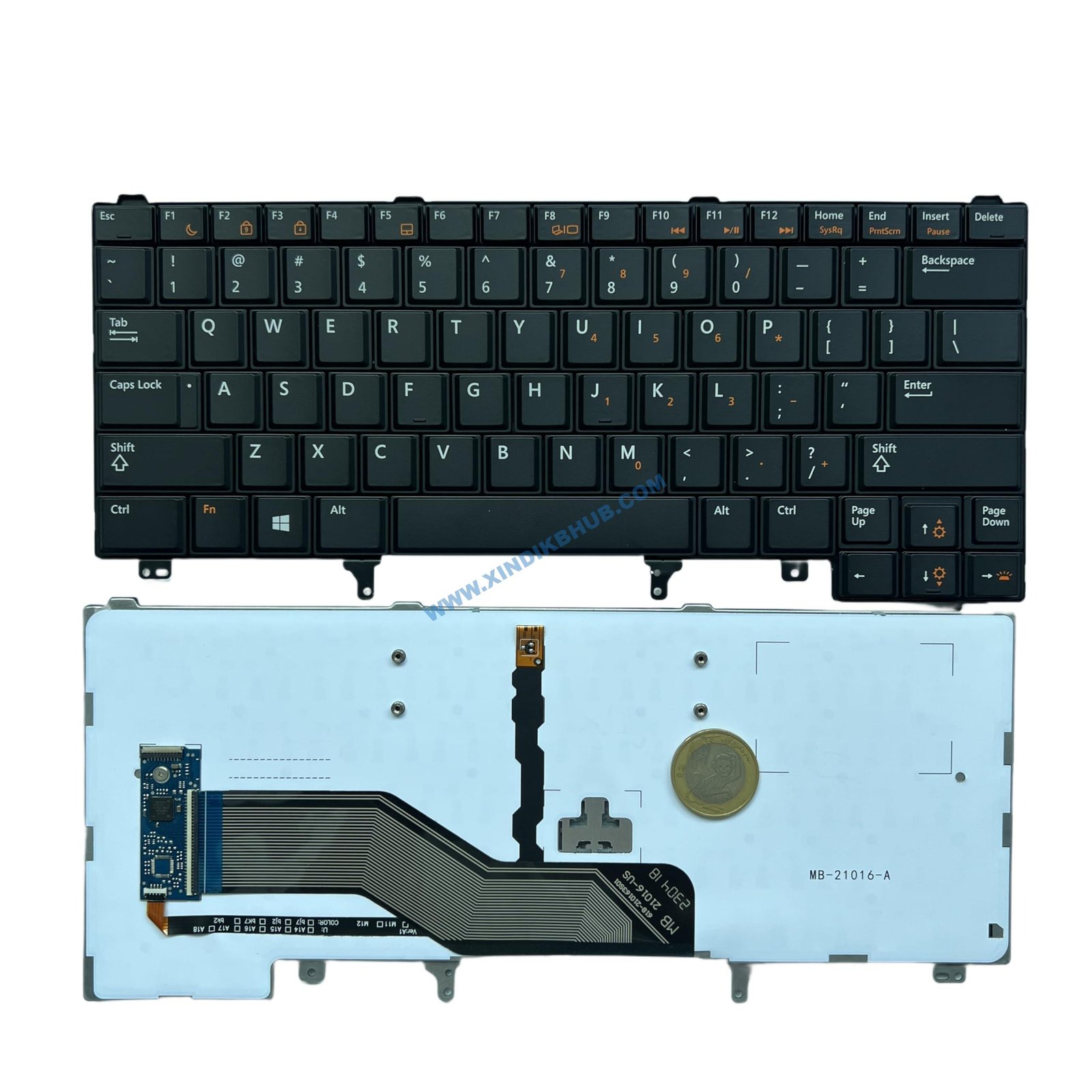 Version 1.0.0 Laptop Replacement US Keyboard for Dell Latitude E6440 E6420 E6430 E6320 E5420 Layout -Black (with Backlit) - Image 1