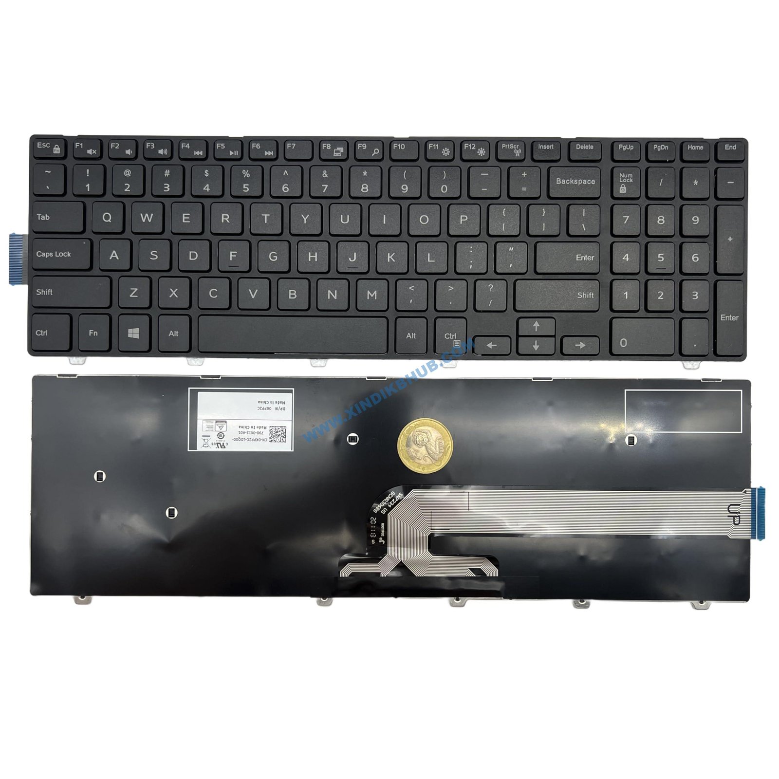 Version 1.0.0 US Laptop Replacement Keyboard For Dell Inspiron 15 3000 Series 3541 3542 3552 3553 3558 3559,15 5000 Series 5542 5543 5545 5547 5548 5552 5557 5558 5559 5748 5749 5755 5758 5759 No Backlit - Image 1
